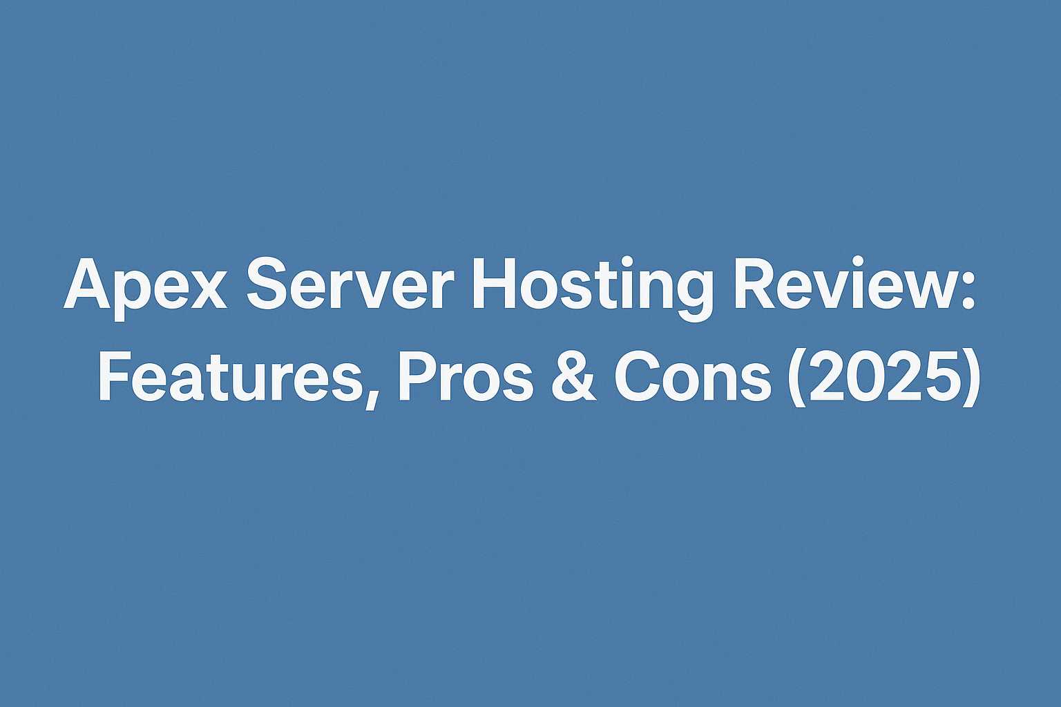 Apex Server Hosting